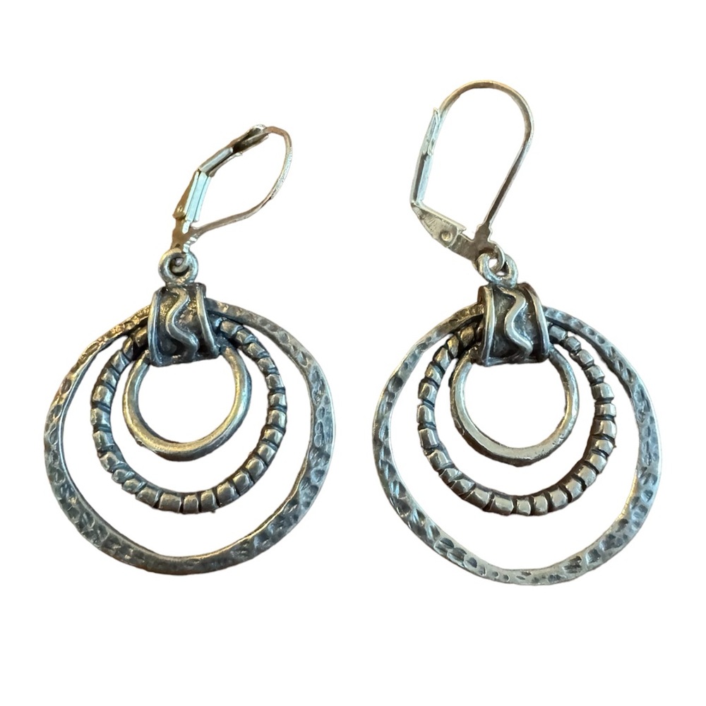 Silver 925 Israel drop earrings